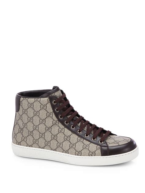 gucci supreme high top shoes|gucci high top sneakers men's.